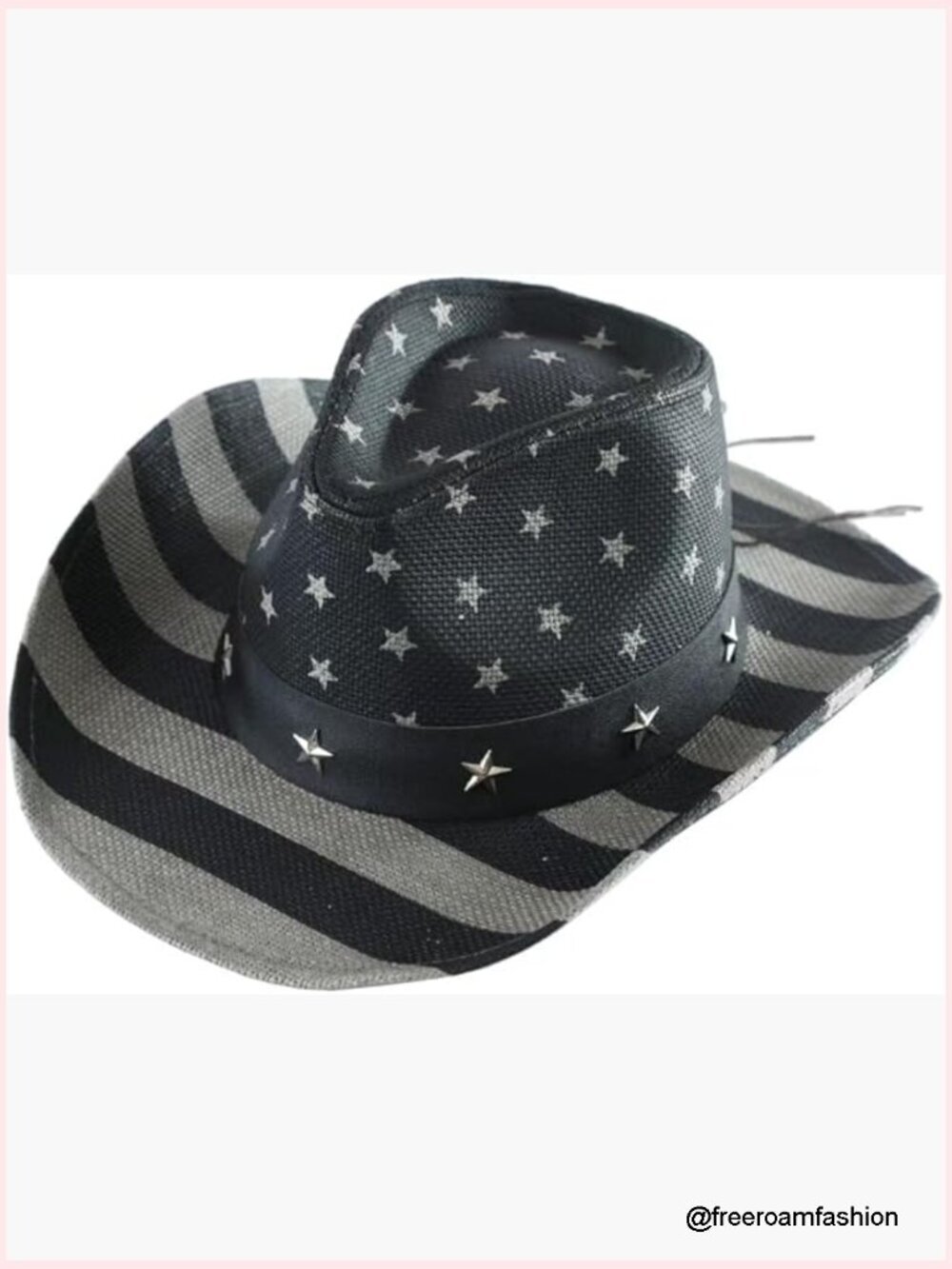 Western Cowboy Sun Hat with Shapeable Wide Brim and Belt Buckle
